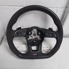 2018 Audi Oem **RS3** Steering Wheel Black Leather & Alcantara. Fixed Price $479.95.