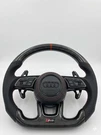 Carbon Fiber Sport Steering Wheel Fit Audi RS3 RS4 RS5 2017-2026. Fixed Price $600.00.