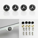 Laser Etched 4BLACK Mercedes Benz License Frame Bolt Fastener Aluminum Screw Cap. Fixed Price $15.99.