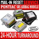 Gm Pontiac Srs Airbag Control Module *reset Repair Service. Fixed Price $69.99.