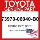 Toyota Genuine 7397006040B0 Safety Device Assy Instrument Panel Passenger Oem. Fixed Price $1256.42.